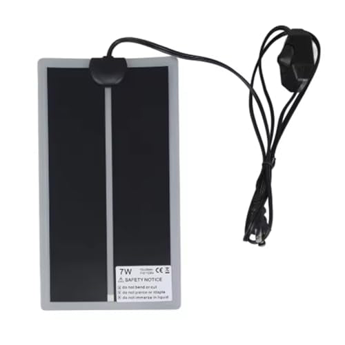 Reptile Pet Heat Mats, 7/14/20W 110V Adjustable Temperature, Rapid Heating Pad for Home Office Insect Box Under Tank Terrarium Turtle Tortoise Snakes Lizard (Black-7W-US Plug-110V(15X28CM)-1Pcs) - color: Black-7W-US Plug-110V(15X28CM)-1Pcs