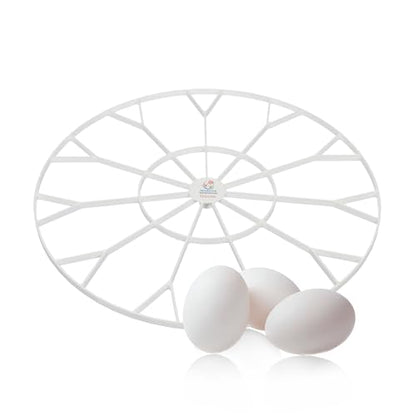 Egg Trays for 11 Large (Goose/Turkey) Eggs - Durable Egg Tray for Nurture Right 360 Egg Incubator - Hand Washable Eggs Keeper for Chicken Goose Turkey Emu (Various Sizes)