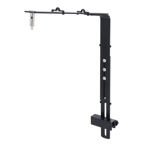 Aquarium Light Riser, Adjustable Professional Aquarium Light Stand, Aluminum Alloy Aquarium Light Holder, Aquarium Lamp Bracket, Fish Tank Lighting Holder for Aquarium LED Light - color: Black
