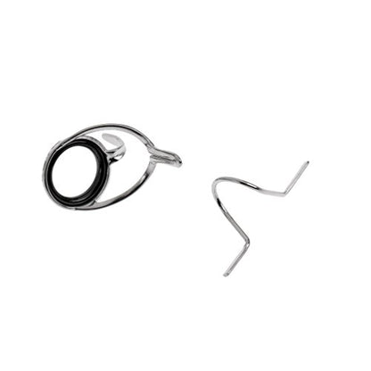 11 Pieces Fly Fishing Rod Guide Set Building Wrapping 9FT 4-6WT Hard Snake Guide Tip Hook DIY Eye Rings Different Size