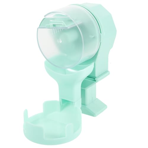 HOMSFOU Automatic Reptile Feeder and 100ml Water Dish Dispenser, Smart Timed Feeding Bowl for Turtles and Lizards, Large Capacity Emerald Reservoir for Terrarium Use