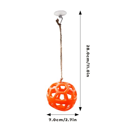 Hermit Crab Tank Accessories & Feeder - Fruit & Veggie Food Ball, Reptile Toys