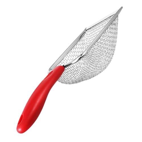 POPETPOP Stainless Steel Cat Litter Scoop Litter Sifter for Effortless Cleaning of Cat Waste and Sand Compatibility and Reptiles Mesh