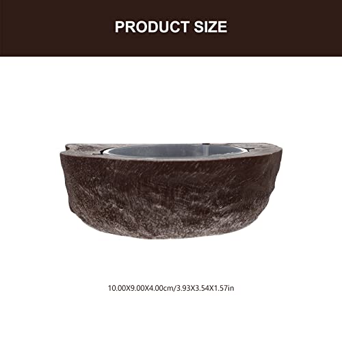 Water Feeder Dog Bowls Gecko Feeding Cup Cat Food Bowl Magnetic Gecko Feeding Ledge Puppy Bowls Gecko Water Dish Turtle Accessories Reptile Accessory Resin Pet Supplies Feed Water