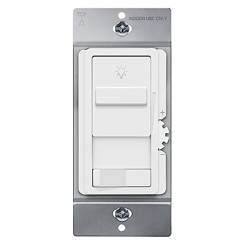 TOPGREENER Kalide Dimmer Light Switch, Pair with 12V Power Supply, 3-Way or Single-Pole, 12/24 V LED Dimmer Switch, TGSDS-1224-W, White - color: White, size: 12-24V