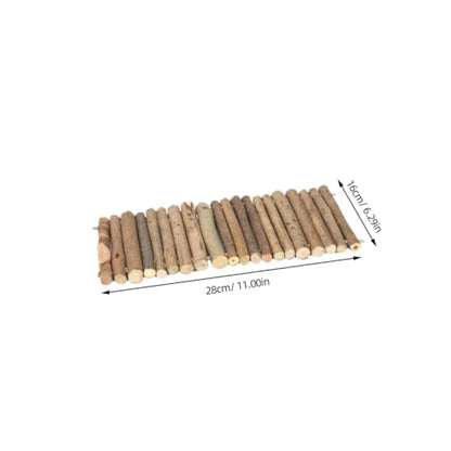 2pcs Reptile Hiding Fence Small Reptile Reptile Supplies Crawler Shelter Small Pet Reptiles Shelter Solid Wood Reptile Shelter Reptiles Hiding Cave Reptiles Hideout, 30x20cm