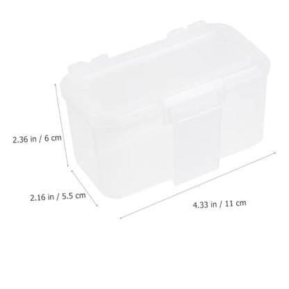2pcs Breeding Box Portable Worm Bait Box Reptiles Breeding Lock Lid Buckle Design