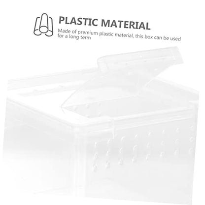 Transparent Reptile Feeding Terrarium Case Durable Breeding Box for Snakes Spiders Lizards and Crabs Spacious Observation Habitat for Pet Display and Care