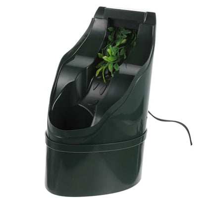 POPETPOP 1pc Waterfall Shape Lizard Drinking Bowl Auto Pet Water Dispenser Pump Stable Circulating Filtration Unique Decor for Reptiles and Pets