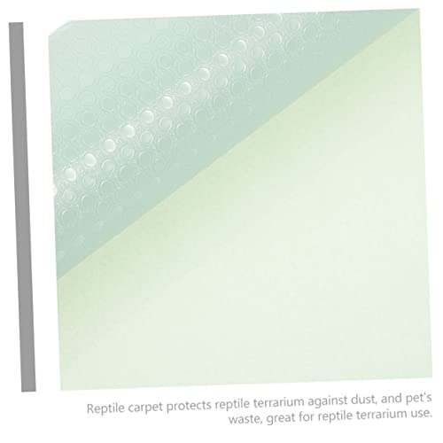 Yardwe Reptile Carpet Liner for Terrarium Bedding Eva Mat for Bearded Dragons Snakes Lizards Turtles Leak Soft - color: Light Green
