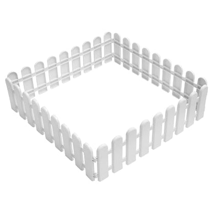 Balacoo 4pcs Tortoise Enclosure Outside pet Fence Reptile playpen Turtle Fence Barrier pet playpen Kennel Hamster playpen Exercise Pen Kennel Tent Indoor Flower Edge Plastic Rabbit White