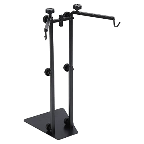 Gavigain Reptile Lamp Stand Multipurpose Double Hook Adjustable Terrarium Metal Light Stand for Reptile Terrarium Tank