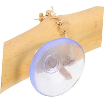 Abaodam Bearded Dragon Climbing Branch Suction Cup Reptile Decor for Lizard Enrichment Durable Natural Wood Structure for Bearded Dragons Geckos More