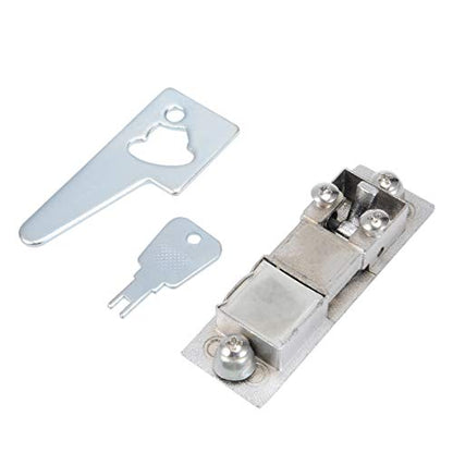 uxcell Electric Cabinet Door Cam Lock, Fit for 0.16-inch(4mm) Thick Panel, Push Button, MS603-1