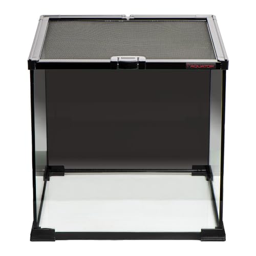 Aquatop 7.1 Gallon Cube Terrarium with Durable Mesh Top for Easy Access & Ventilation - Perfect for Reptiles & Plants, 11.8 x 11.8 x 11.8 Inches, RT-07 - size: 7.1 Gallon