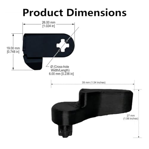 Reptile Enclosure Door Handles Compatible with Zoo Med, Reptile Enclosure Fasteners, Enclosure Safety Clips 1set - size: left
