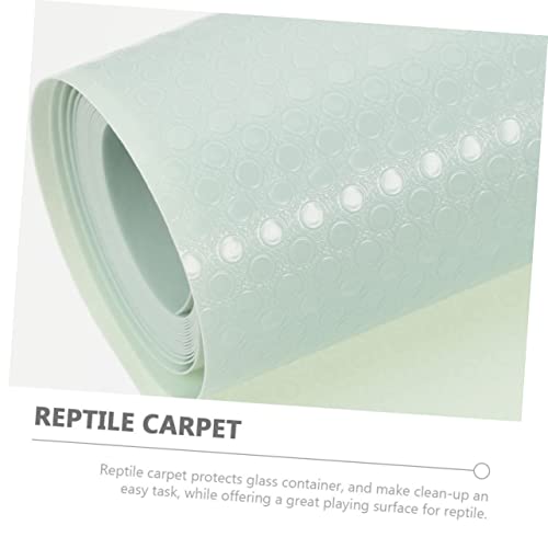 Reptile Carpet Lizard Bedding Mat Eva Non- Substrate Liner for Leopard Tortoise Snake and Lizard Terrariums Soft and Safe for Reptiles - color: Light Green