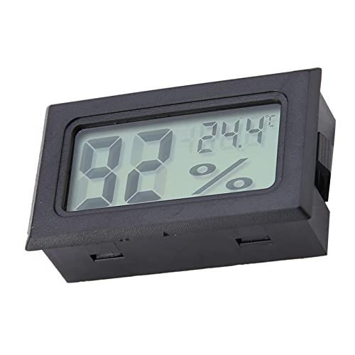 JTLB Digital Thermometer Hygrometer, Wireless Temperature Humidity Meter with Built in Probe and 5 Second Refresh, for Reptile Terrariums Home Office Greenhouse Grow Room