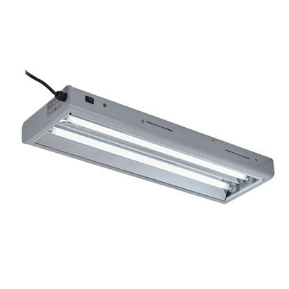BloomGrow 2FT T-5 HO Fluorescent Lighting Kit 2-Bulb 24W 6500K Lamp Included for Indoor Growing T5 Grow Lights Fixtures