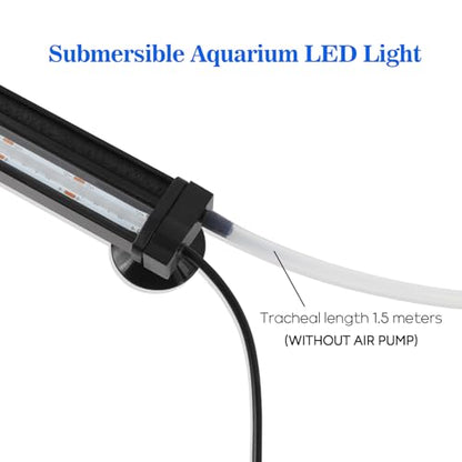 Fish Tank Bubbler Light for Aquarium: 2-in-1 Aquarium Grow Light with APP & Remote Control for Aquatic Pet Enthusiasts - RGB Changing Fish Lamp for 2-5 Gollon Freshwater Saltwater Tank Decor - size: 5.3 inch (2-in 1 with APP)