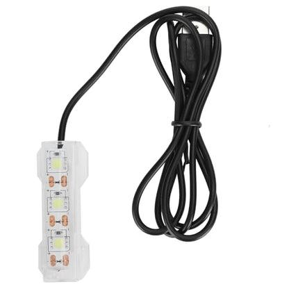Soft LED Aquarium Plant Light, 5V 0.6W USB 2.0 Mini Aquarium Lamp, LED Desktop Fish Tank Light with 3.28ft Cable, White Lighting Small Water Plant Light for Plant Grow