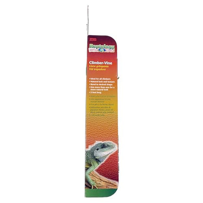 Penn-Plax Reptology Reptile Climber-Vine – Thick Green Vine Decoration for Terrariums – 5” Length (REP401) - size: 5' Green