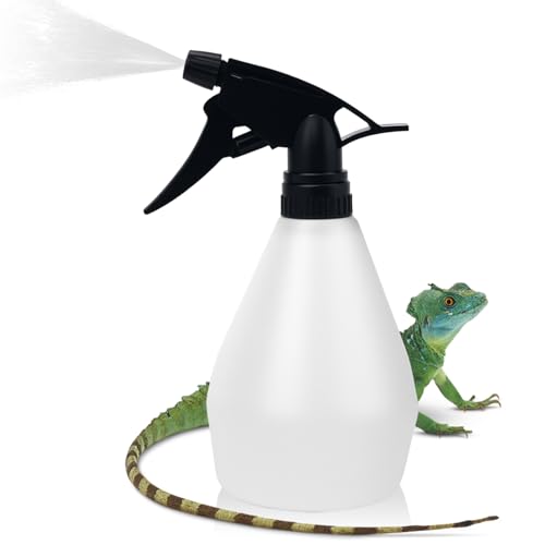 DukroukReptile Spray Bottle Adjustable Nozzle,500ml(17oz) | Reptile Mister Bottle,No Clog No Leak,Easy to Grip with Adjustable Nozzle