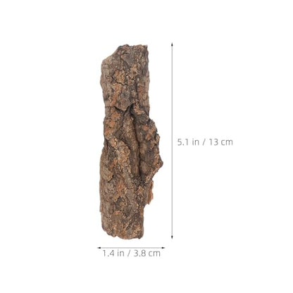 5pcs Reptile Background for Terrarium: Natural Cork Bark for Gecko Lizard Tortoise 5'' - 3D Aquarium Panel Habitat Bark Backdrop Wall Decor
