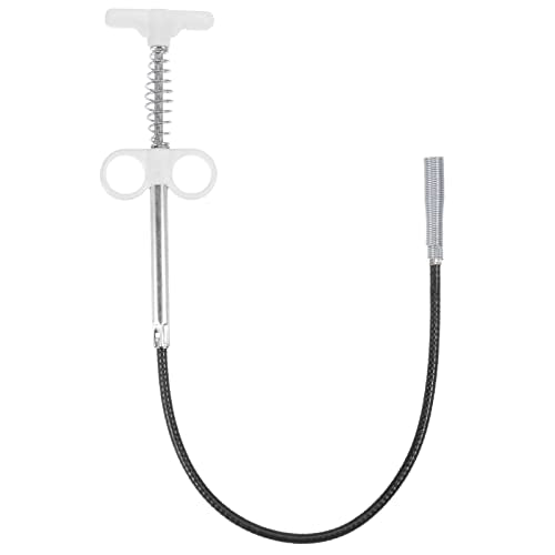 HARFINGTON Flexible Grabber Claw Pick Up Tool 24 Inch 4 Claws Stainless Steel Sewer Cleaning Hook Unclog Sink Sewer Hair Drain Cleaner Tool Sink Unclogger for Toilet Bathtub Sewer White - color: White, size: 24 Inch