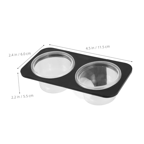 BESPORTBLE 3pcs Crested Gecko Accessories Pet Bowls Reptile Food Container Suction Cup for Tank Easy to