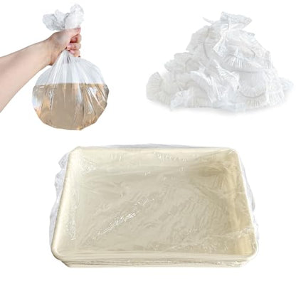 upcessory Disposable 50 pcs Small Animal Cage Liners, Rabbit Tray Film Liner Bunny Litter Pan Bags Guinea Pig Cage Toilet Plastic Film for Bird Hamster Chinchilla Hedgehog - style: L+W ＜ 23''
