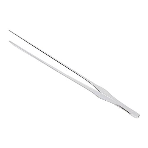 Handling Tools Proof Stainless Steel Reptile Feeding Tong Amphibian Handling Tool for Aquarium Plants and Reptiles Long Aquarium Tweezer Professional Rust Terrarium (Straight Tweezers)
