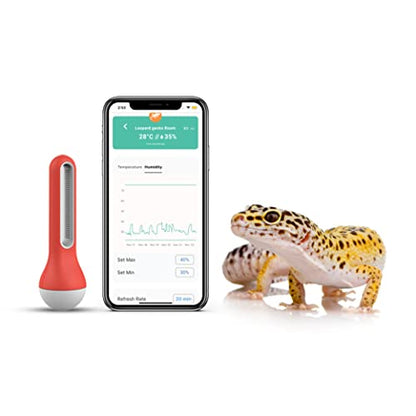AirComfort - Wireless Thermometer Hygrometer Bluetooth Connectivity with Alarm and Data Logger for Greenhouse Growing Plants,Humidors, Home, Office, Warehouse, Tortoise Reptile Terrariums