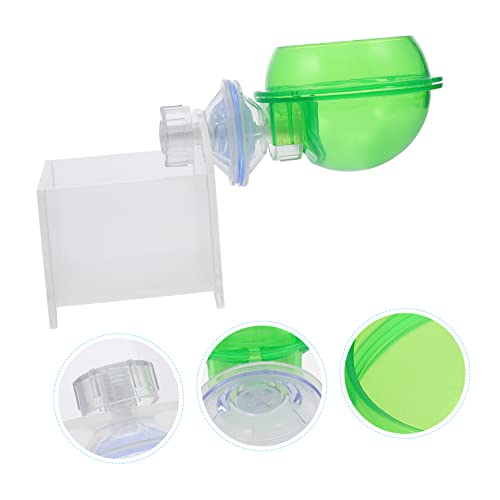 TOYANDONA 2pcs Reptile Feeding Bowl Set Plastic Water Dish for Lizard Gecko Chameleon Escape Crawling PET Food Container Suitable for Terrarium