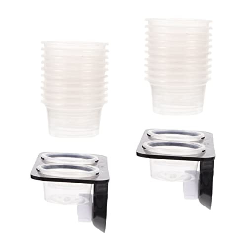 BESPORTBLE Reptile Feeding Ledge Set with Suction Cup Detachable Water Feeder and Food Bowl for Geckos Lizards Tortoises and Other Reptiles Easy to Clean Durable Design Set