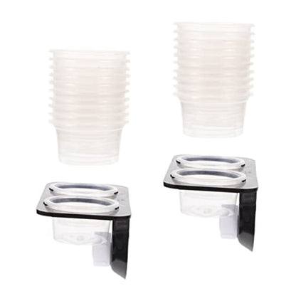 BESPORTBLE Reptile Feeding Ledge Set with Suction Cup Detachable Water Feeder and Food Bowl for Geckos Lizards Tortoises and Other Reptiles Easy to Clean Durable Design Set