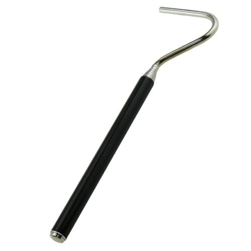 TAODAN Maximum Length 66cm/26inch Extendable Stainless Steel Telescopic Snake Hook Suitable for Feeding Bowls/Plates/Caves/Hiding Places