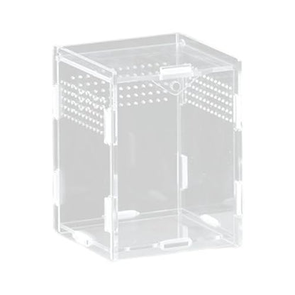 Clear Acrylic Reptiles Tanks with Ventilation Holes Terrarium Box for Small Lizards and Snake Jumping Spiders Watching Reptiles Container Box - size: 8X7X10 vertical