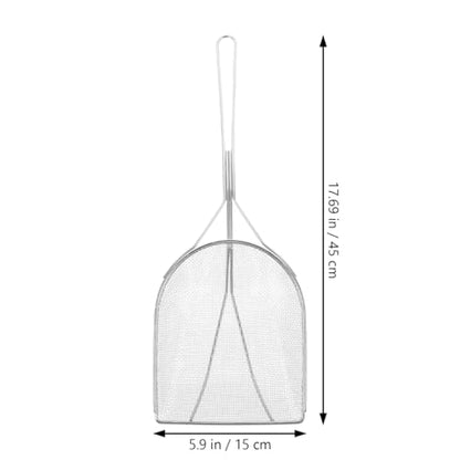 Ipetboom Stainless Steel Reptile Sand Scoop - 17.71 Inch Fine Mesh Litter Shovel for Tortoise Lizard Gecko and Small Animals Cleaning