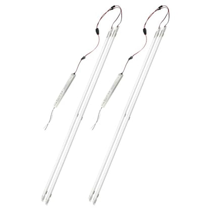 2Pack 4FT LED Retrofit Kits, 24W Magnetic retrofit kit, 5000K Daylight White, Super Bright 3600LM, No Dimmable, Recessed Fluorescent Replacement Light, Easy Install, Milky Cover - color: 4ft 2pack 5000k Milky