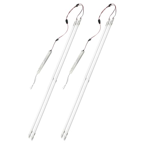 2Pack 4FT LED Retrofit Kits, 24W Magnetic retrofit kit, 5000K Daylight White, Super Bright 3600LM, No Dimmable, Recessed Fluorescent Replacement Light, Easy Install, Milky Cover - color: 4ft 2pack 5000k Milky