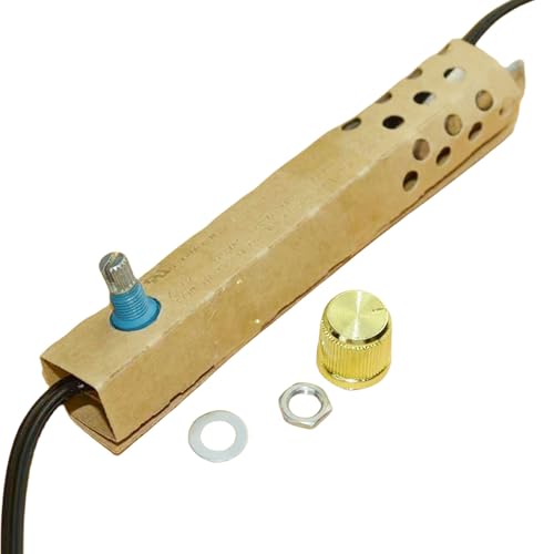 Zing Ear ZE-02 Rotary Dimmer Switch for Floor Lamps Halogen Incandescent LED Lights Bulbs 120VAC 240VAC 500W MAX Part Replacement Kits Repair Tools Paper Outer Shell Easy to Install Durable