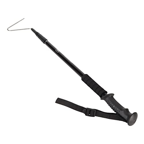 flexman 27.6~55.1 Retractable Snake Hook, Portable Pocket Stainless Steel Snake Hook, Adjustable Reinforced Lightweight Reptile Grabber Snake Catcher with Handle