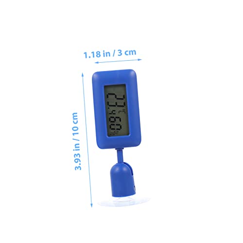 Abaodam Mini Reptile Thermometer Suction ° Rotatable Night Glow Humidity Meter for Terrarium Accurate Temperature Measuring Device for Leopard Gecko Tank Accessories