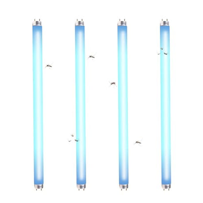 4 Pcs 15W 18 Inch Replacement UV Bulb F15T8/BL UVA 365nm Fluorescent Light Bulbs for 30W Indoor Bug Zapper, F15T8 Black Light Bulbs for Indoor Outdoor Mosquito & Flying Insect Zapper Lamp - size: 15W BZL-4P