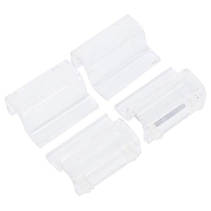 4Pcs Aquarium Lid Clips, Acrylic Material, Stable Support Clamp for Fish Tank Cover, Ideal for Open Tanks and Reptile Enclosures