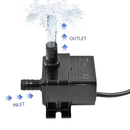 CONQUERALL 5V USB Solar Fountain Pump 1W 34GPH 3.2ft with 3.3ft Tube for Outdoor Camping Water Supply - color: Usb 5v 1w 130l/H 1m Head