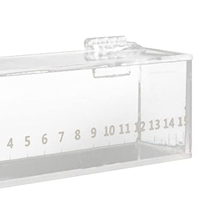 Fishing Fish Viewing Box Acrylic Clear Micro Landscape Fish Tank with Lid Holder Storage Box Photo Box Hatching Boxes with Scale