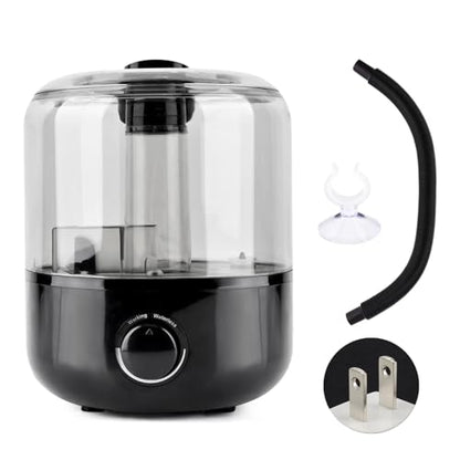 Reptile Humidifier Fogger, 3L Visible Tank Reptile Miste-r for Reptile & Amphibians Terrariums, with Hose Nozzle for Bearded Dragon/Lizard/Gecko/Snake/Tortoise/Moss
