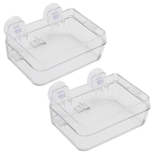 Hoypeyfiy 2Pcs Chameleon Feeding Bowl,Reptile Food Bowl,Water Dish Gecko Feeders for Lizard,Bearded Dragon,Snake
